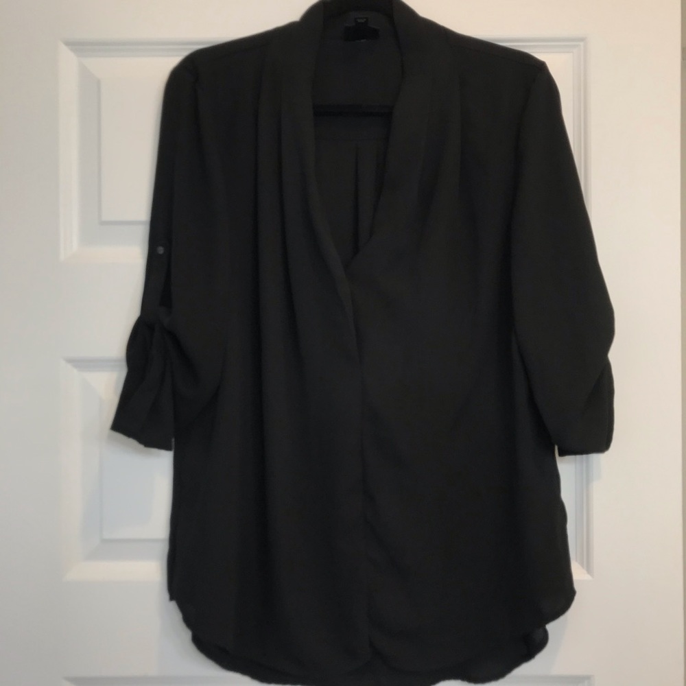 Large draping black Target top
